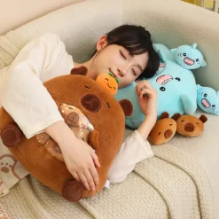 Kawaii Therapy Cute Stuffed Animals | Capybara<A Bag of Capybara Shark Plush Dolls – Special Edition