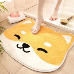 Kawaii Therapy Mats<Cute Shiba Inu Bathroom Floor Mat – Limited Edition