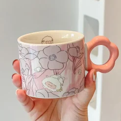 Kawaii Therapy Bottles<Kawaii Aesthetic Tulip Ceramic Cup – Limited Edition