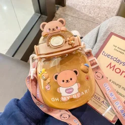 Kawaii Therapy Bottles<Kawaii Animal Style Jumbo Straw Bottle (1300ml)