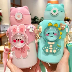 Kawaii Therapy Bottles<Kawaii Animal Style Pastel Thermos Bottle (520ml) – Limited Edition