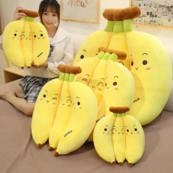 Kawaii Therapy Giant Stuffed Animals | Fruit<Kawaii Banana Fruit Plush XL (55cm)