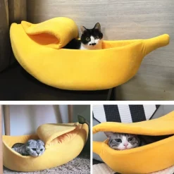 Kawaii Therapy Cat House<Kawaii Banana Soft Cushion Cat Bed – Limited Edition