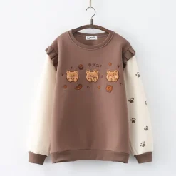 Kawaii Therapy Clothing<Kawaii Bear Biscuit Harajuku Sweater – Special Edition