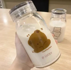 Kawaii Therapy Bottles<Kawaii Bear Glass Bottle (450ml) – Limited Edition