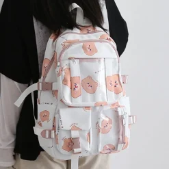 Kawaii Therapy School Backpacks | Preppy Backpacks<Kawaii Bear Harajuku Canvas Backpack – Limited Edition