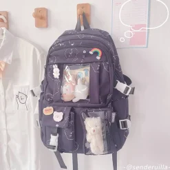 Kawaii Therapy School Backpacks | Preppy Backpacks<Kawaii Bear Harajuku Canvas Backpack – Limited Edition