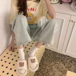 Kawaii Therapy Slippers<Kawaii Bear Harajuku Slippers – Limited Edition