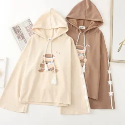 Kawaii Therapy Clothing<Kawaii Bear Milk Tea Harajuku Hoodie – Limited Edition
