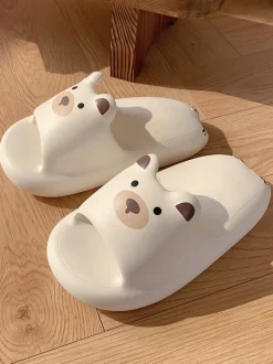 Kawaii Therapy Slippers<Kawaii Bear Pastel Home Slippers – Limited Edition