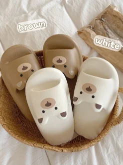 Kawaii Therapy Slippers<Kawaii Bear Pastel Home Slippers – Limited Edition