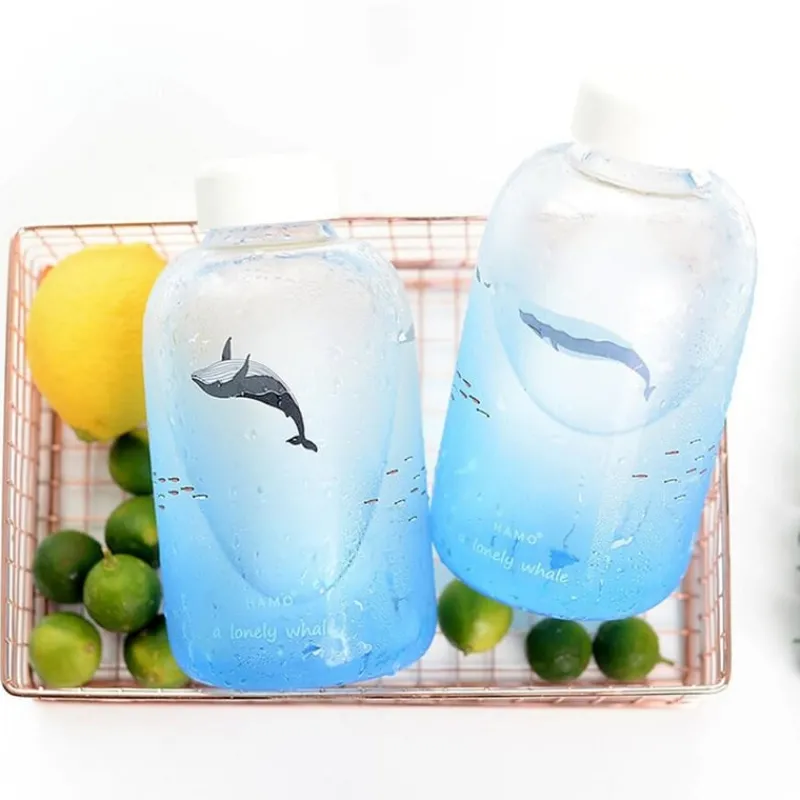 Kawaii Therapy Bottles<Kawaii Blue Whale Glass Bottle (600ml)