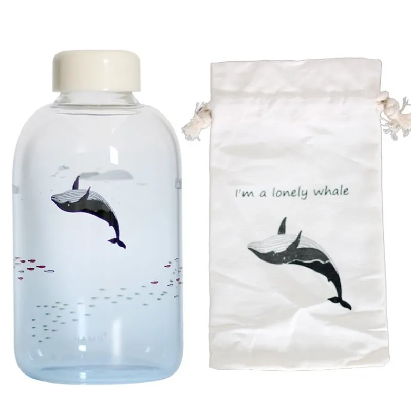 Kawaii Therapy Bottles<Kawaii Blue Whale Glass Bottle (600ml)
