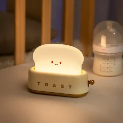 Kawaii Therapy Kawaii Lamps<Kawaii Bread Toast LED Night Lamp – Limited Edition