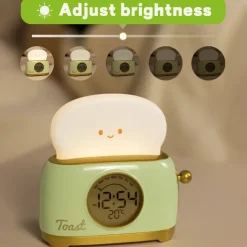Kawaii Therapy Kawaii Lamps<Kawaii Bread Toast Retro Alarm Clock – Limited Edition