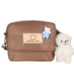 Kawaii Therapy Tote Bags | Mini Bags<Kawaii Brown Bear Harajuku Sling Bag