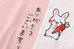 Kawaii Therapy Clothing<Kawaii Bunny Carrot Laced Harajuku Shirt