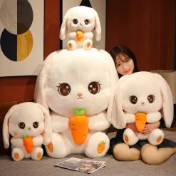 Kawaii Therapy Giant Stuffed Animals | Bunny<Kawaii Bunny Carrot Long Ears Plush XL (50cm)
