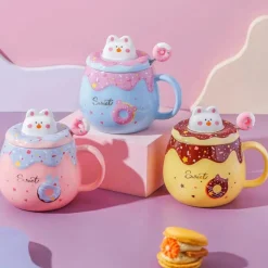 Kawaii Therapy Bottles<Kawaii Bunny Donut Ceramic Cup – Special Edition