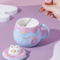 Kawaii Therapy Bottles<Kawaii Bunny Donut Ceramic Cup – Special Edition