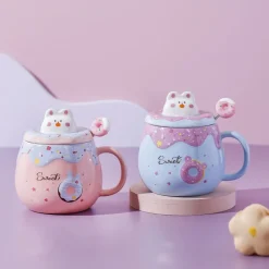 Kawaii Therapy Bottles<Kawaii Bunny Donut Ceramic Cup – Special Edition