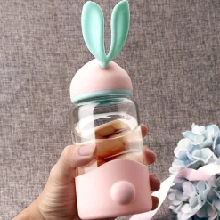Kawaii Therapy Bottles<Kawaii Bunny Ears Glass Bottle (340ml)