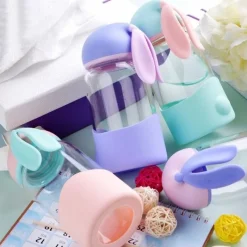 Kawaii Therapy Bottles<Kawaii Bunny Ears Glass Bottle (340ml)
