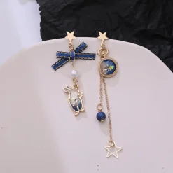 Kawaii Therapy Earrings<Kawaii Bunny Galaxy Star Korea Earrings – Limited Edition