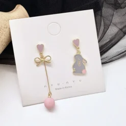Kawaii Therapy Earrings<Kawaii Bunny Hearts Harajuku Earrings – Limited Edition
