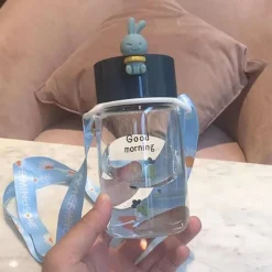 Kawaii Therapy Bottles<Kawaii Bunny Rabbit Glass Bottle (340ml)