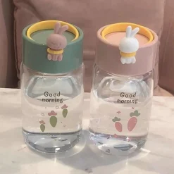 Kawaii Therapy Bottles<Kawaii Bunny Rabbit Glass Bottle (340ml)