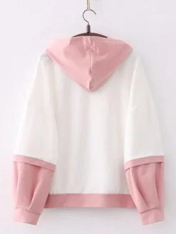 Kawaii Therapy Clothing<Kawaii Bunny Sakura Harajuku Hoodie – Special Edition