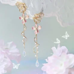 Kawaii Therapy Earrings<Kawaii Butterfly Cherry Blossom Earrings – Limited Edition