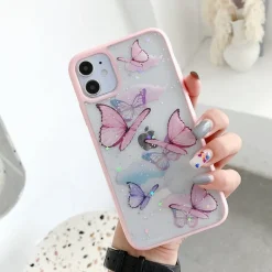 Kawaii Therapy Phonecase<Kawaii Butterfly Glitter Phone Case