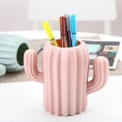Kawaii Therapy Desk Accessories<Kawaii Cactus Stationery Holder