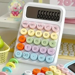Kawaii Therapy Desk Organizers | Pencil Cases<Kawaii Candy Pastel Style Mechanical Calculator – Limited Edition
