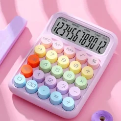 Kawaii Therapy Desk Organizers | Pencil Cases<Kawaii Candy Pastel Style Mechanical Calculator – Limited Edition