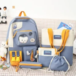 Kawaii Therapy Preppy Backpacks | Japanese Style Backpacks<Kawaii Canvas Ita Harajuku Backpack Set – Limited Edition