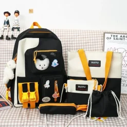 Kawaii Therapy Preppy Backpacks | Japanese Style Backpacks<Kawaii Canvas Ita Harajuku Backpack Set – Limited Edition