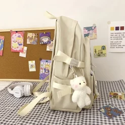 Kawaii Therapy School Backpacks | Japanese Style Backpacks<Kawaii Canvas Japanese Style College Backpack