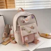 Kawaii Therapy Tote Bags | Mini Bags<Kawaii Canvas Korea Style Shoulder Backpack