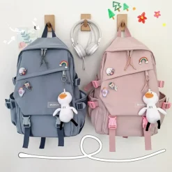 Kawaii Therapy Korea Style Backpacks | College Backpacks<Kawaii Canvas Korea Style Backpack – Limited Edition