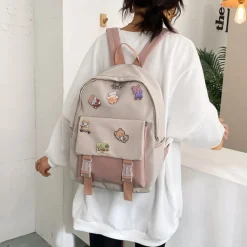 Kawaii Therapy Tote Bags | Mini Bags<Kawaii Canvas Korea Style Shoulder Backpack