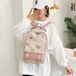 Kawaii Therapy Tote Bags | Mini Bags<Kawaii Canvas Korea Style Shoulder Backpack