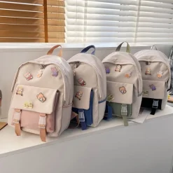 Kawaii Therapy Tote Bags | Mini Bags<Kawaii Canvas Korea Style Shoulder Backpack
