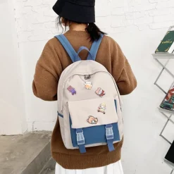 Kawaii Therapy Tote Bags | Mini Bags<Kawaii Canvas Korea Style Shoulder Backpack