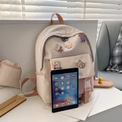 Kawaii Therapy Tote Bags | Mini Bags<Kawaii Canvas Korea Style Shoulder Backpack