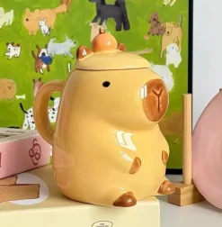 Kawaii Therapy Bottles<Kawaii Capybara Ceramic Tea Cup – Limited Edition