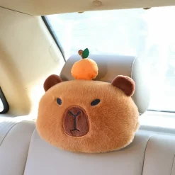 Kawaii Therapy Seat Cushions | Capybara<Kawaii Capybara Headrest Seatbelt Cushion – Limited Edition