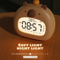 Kawaii Therapy Kawaii Lamps<Kawaii Capybara LED USB Alarm Clock – Limited Edition